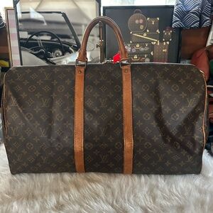 Louis Vuitton Monogram Keepall 55 Vintage 1988